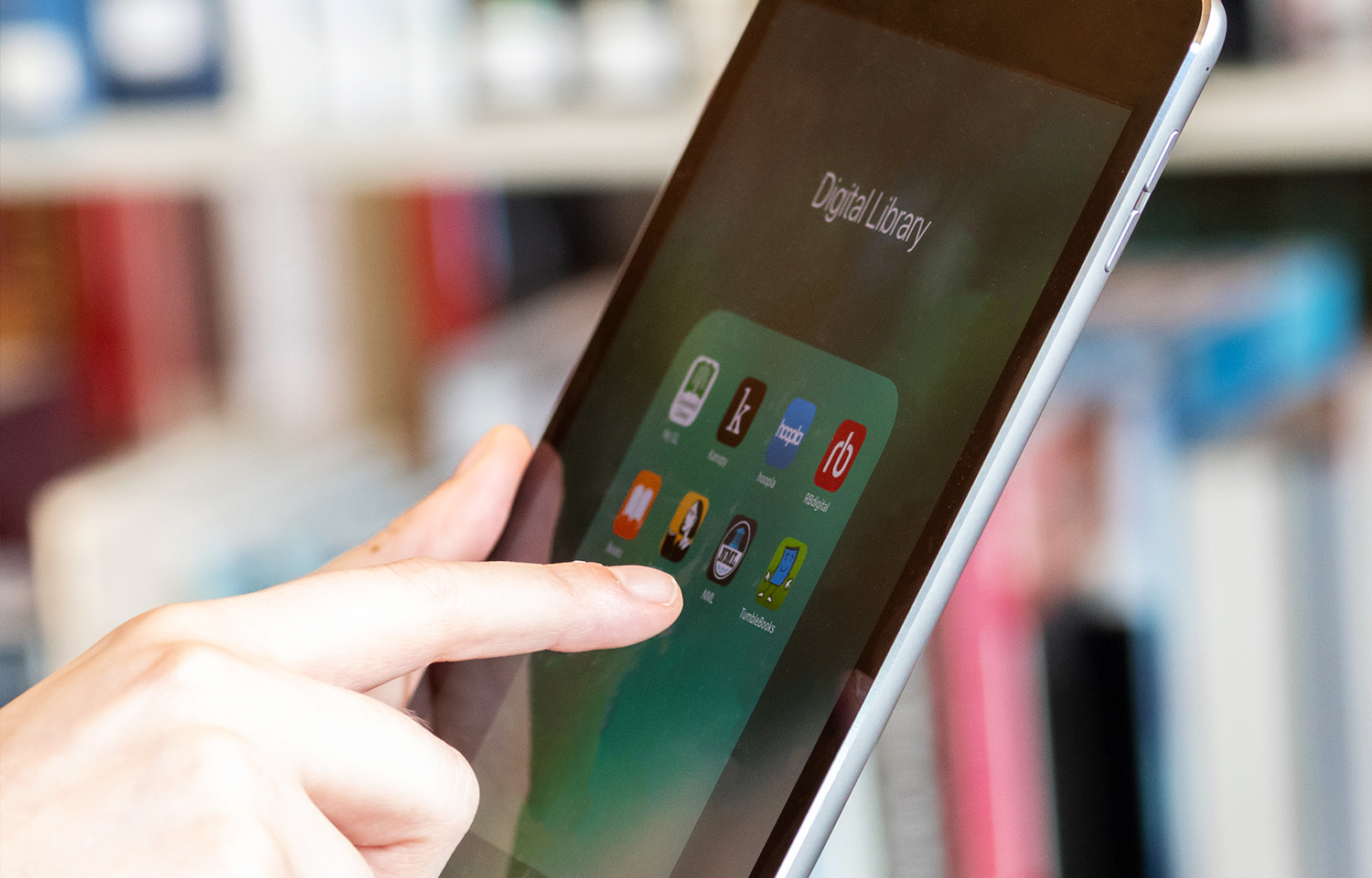 Digital Library Apps on an iPad