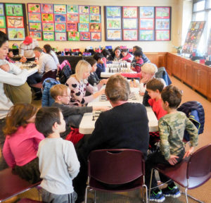 people playing Chess at Byram Shubert Library