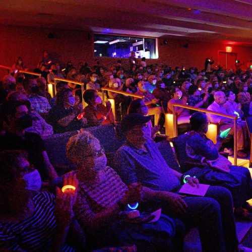 A full house audience in the Berkley Theater