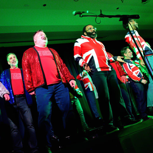 Connecticut's Gay Mens Chorus on stage at the Berkley Theater