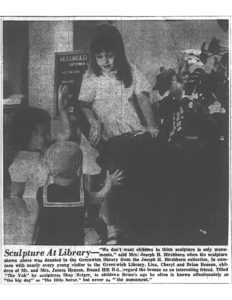 children viewing The Yak in 1965 at the Greenwich Library