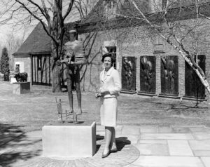 Olga Hirshhorn at her Greenwich home