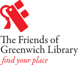 Logo for the Friends of Greenwich Library with the tagline "Find Your Place"