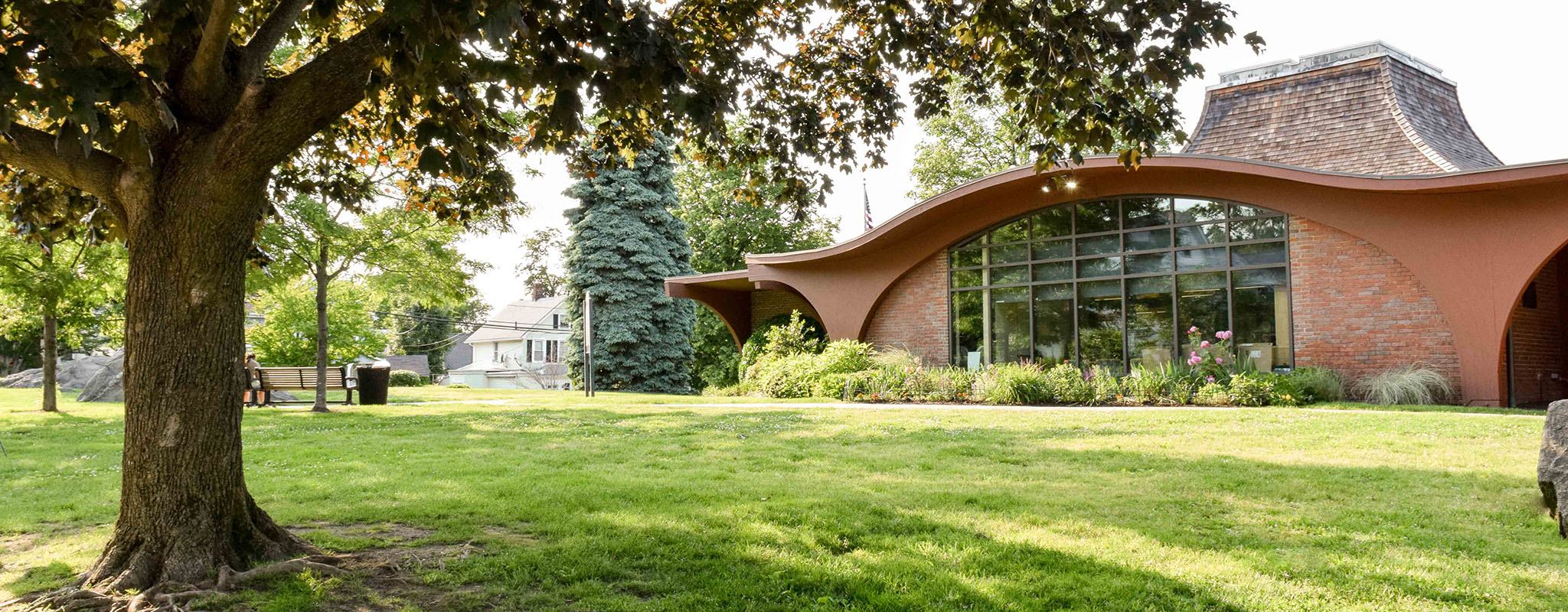 Front of Byram Shubert Library