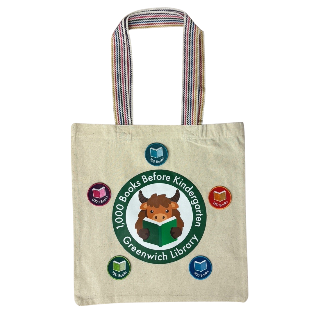 1000 books tote bag image 1