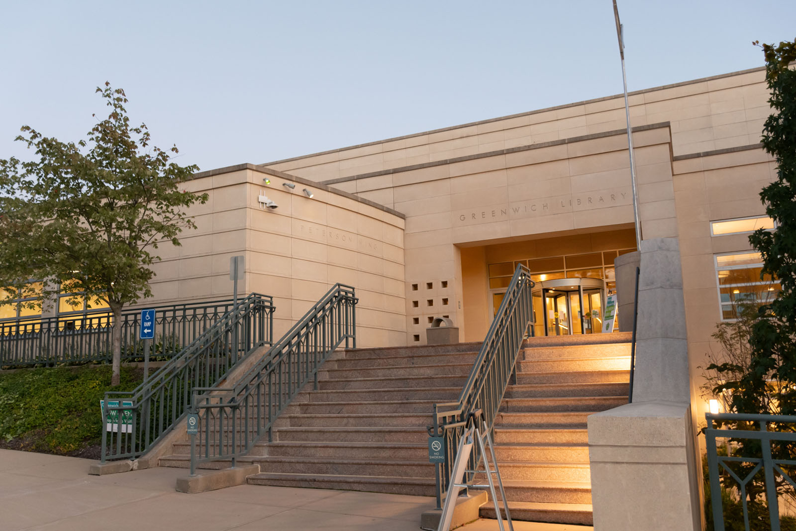 Main entrance of Greenwich Library