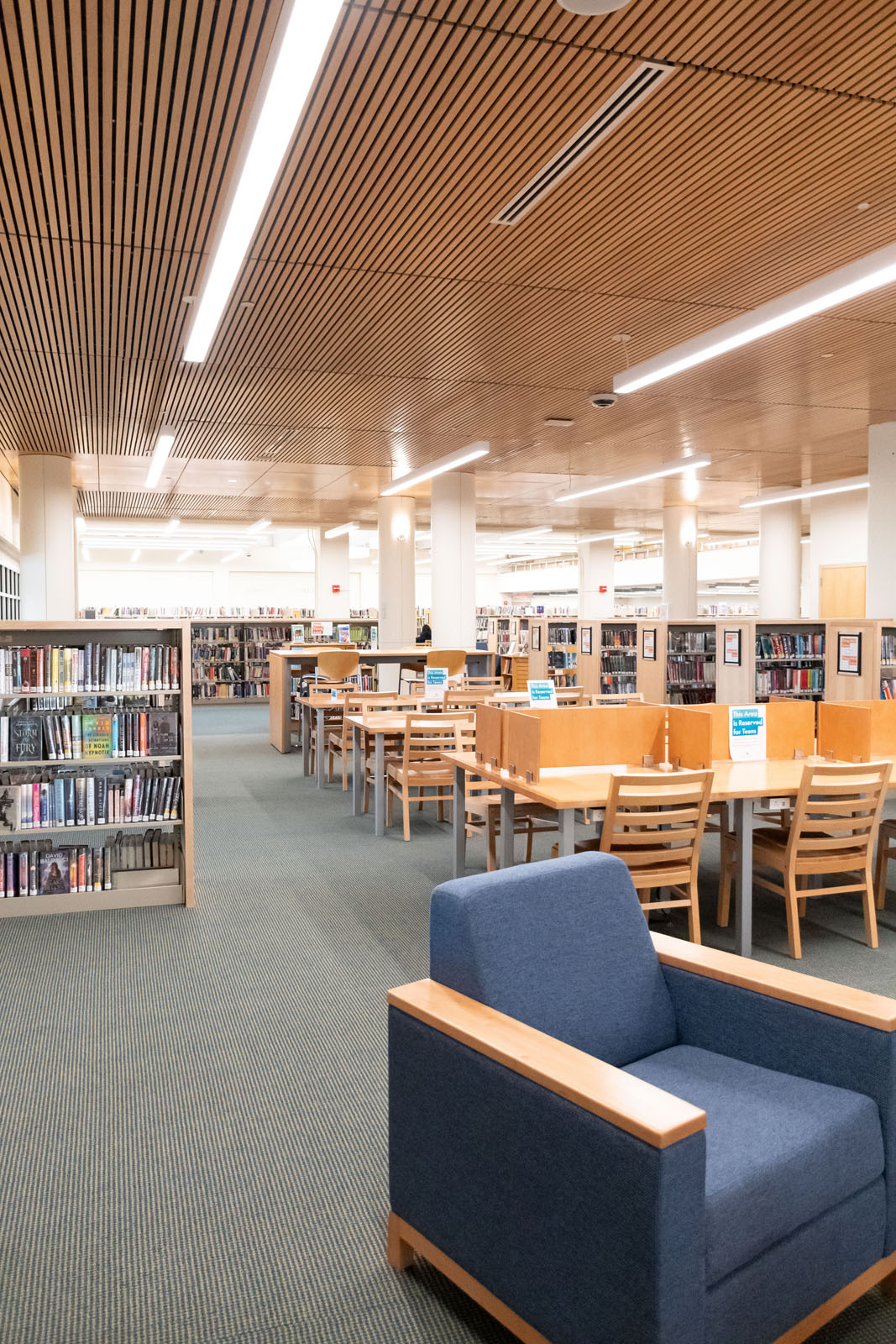 Teen Study Hall, first floor, Greenwich Library